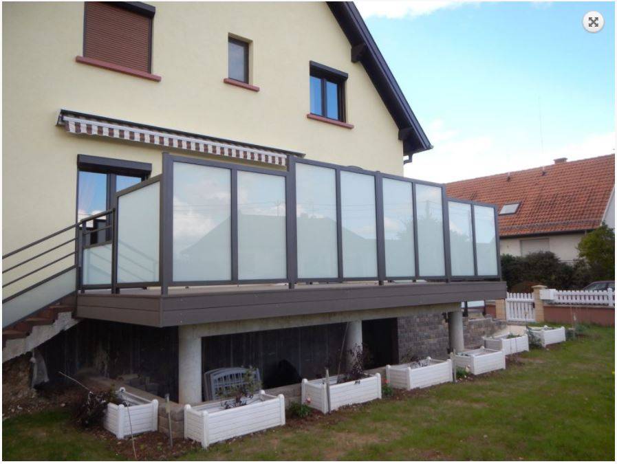 Brise-vue verre opale